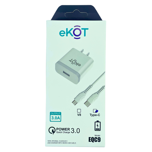 CARGADOR DUI QUICK CHARGE 3.0 EQC9